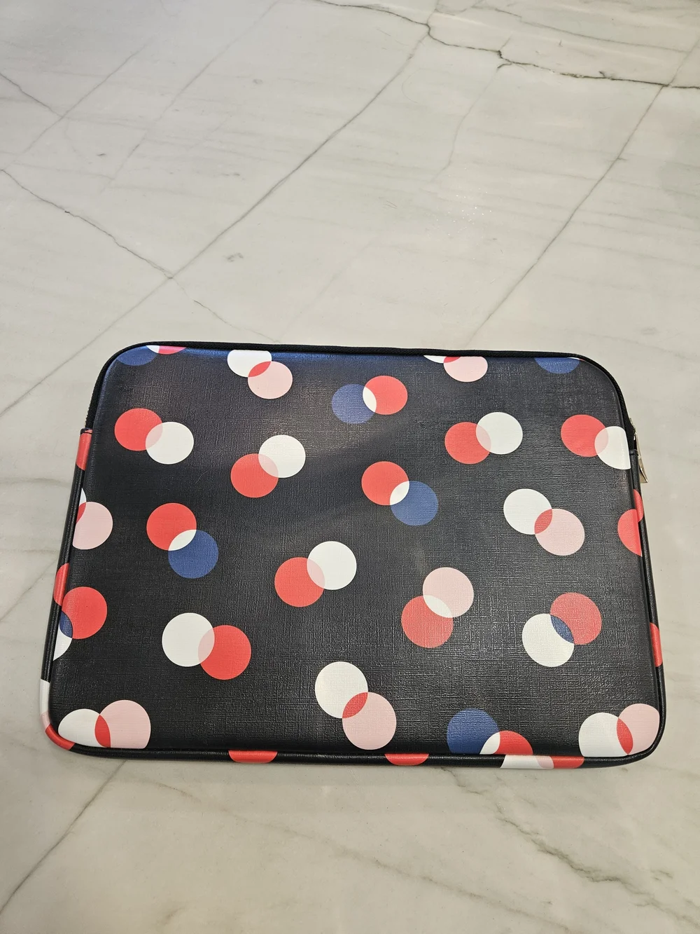 Kate Spade Bold Polka Dot Laptop Sleeve – Navy Blue Red Pink White